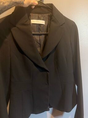 New York & Company Black Women's Fitted Blazer Jacket